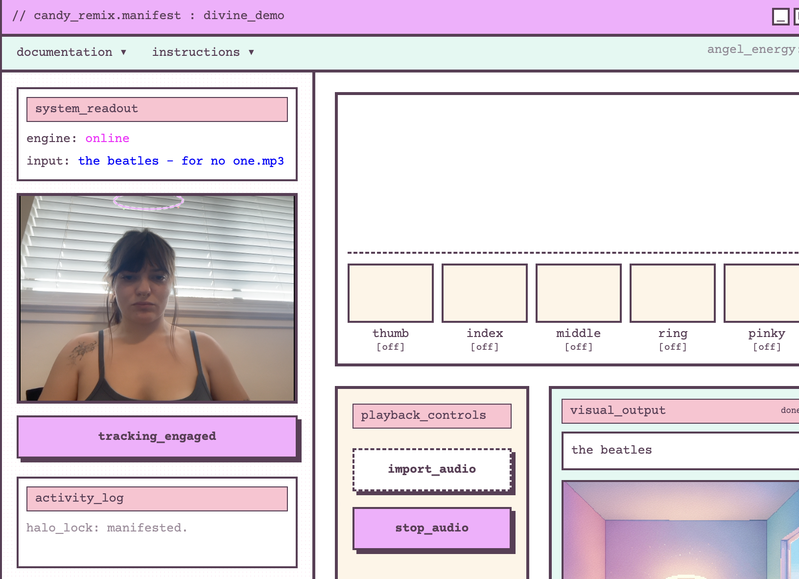 angel remix manifest widget preview