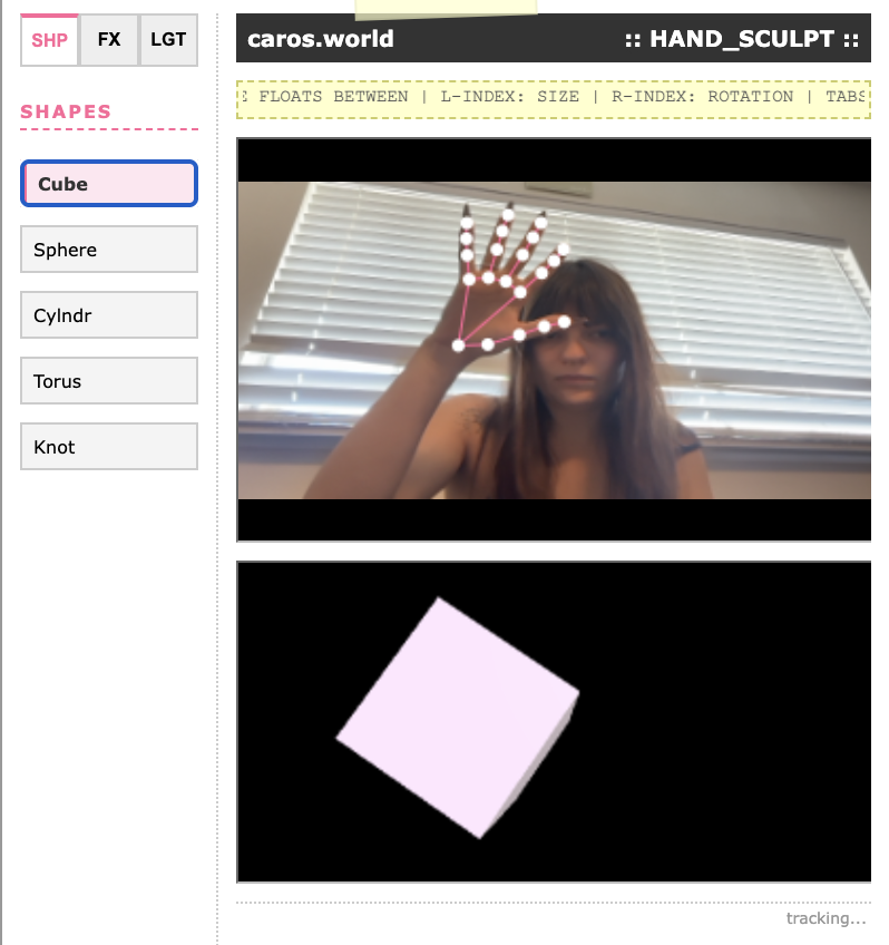 hand sculpture widget preview